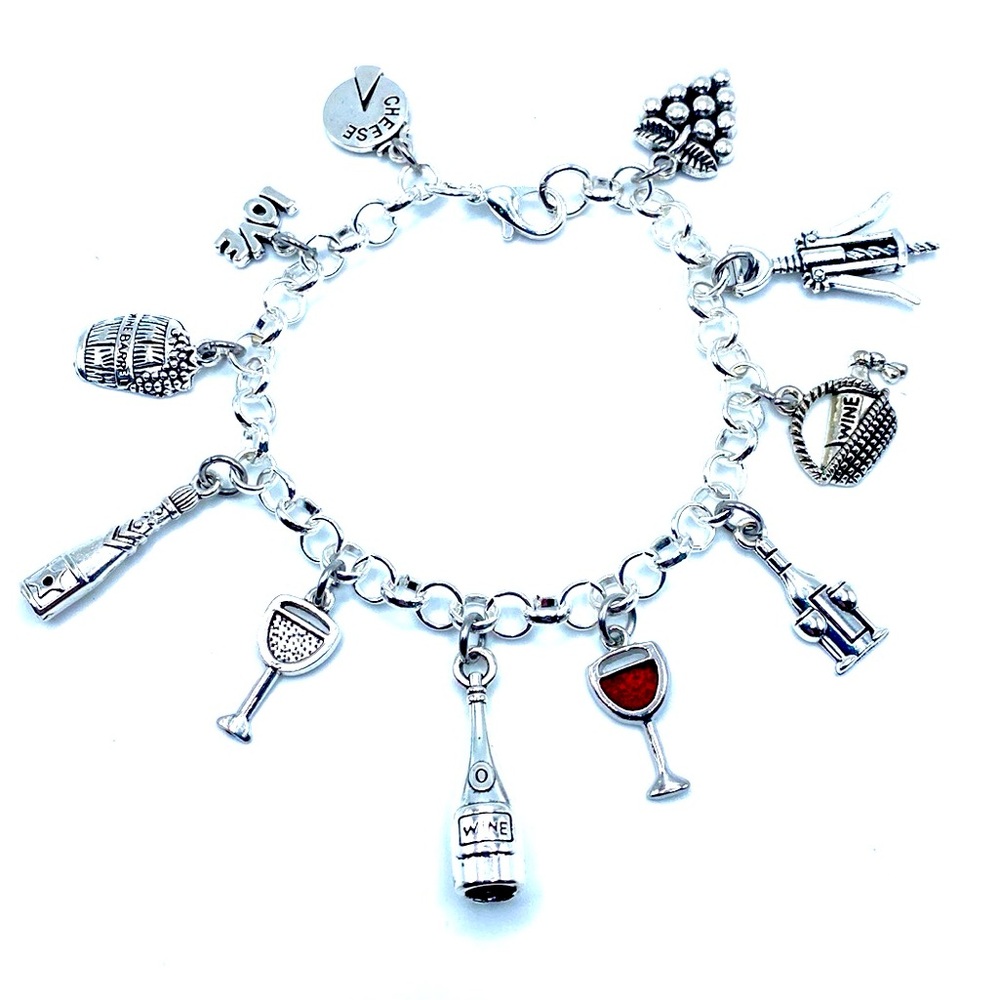 Wine Charm Bracelet